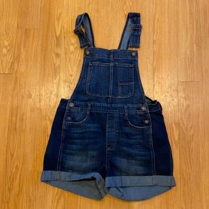 Free people denim short overalls